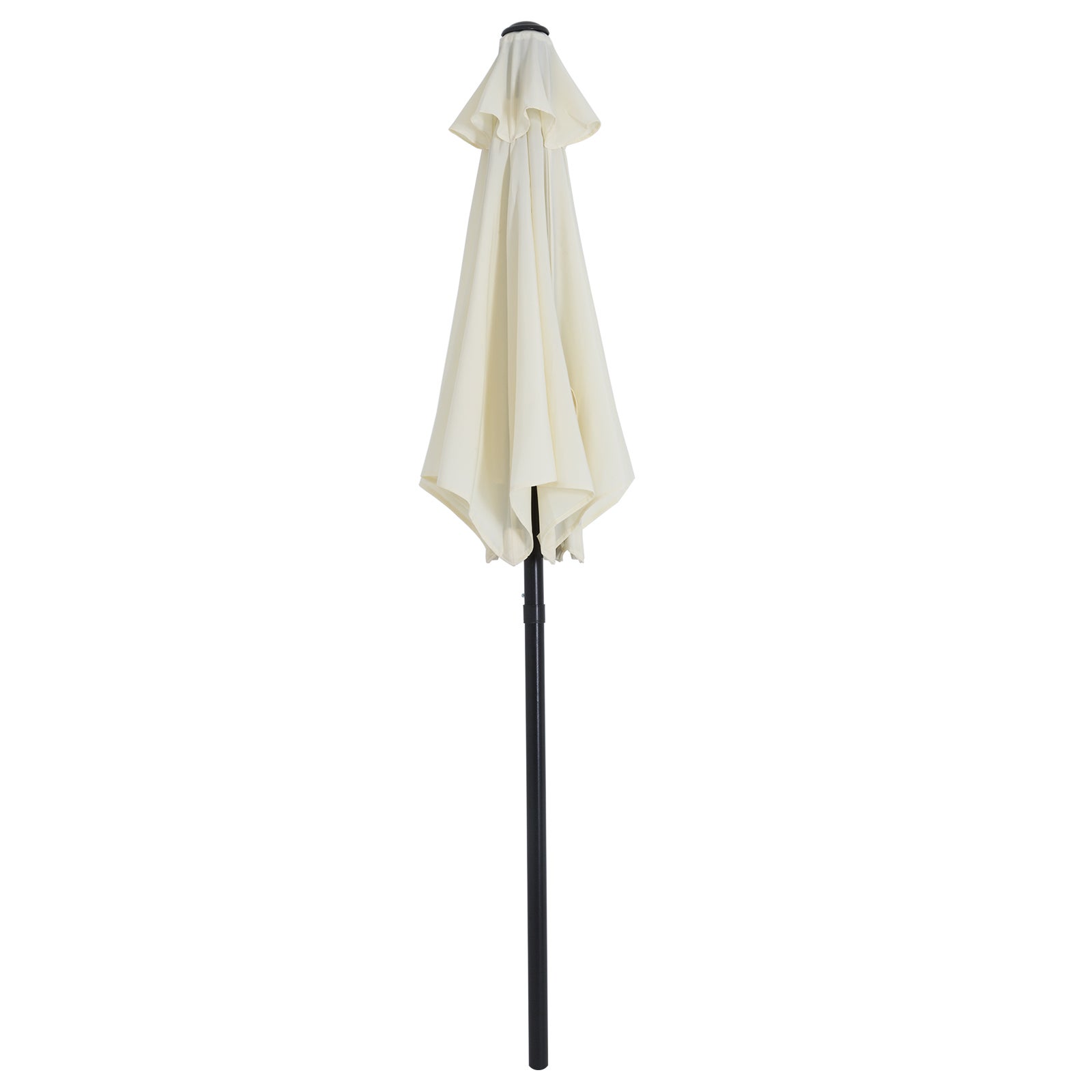 KINGSLEEVE® Parasol inclinable Ø 200cm beige Parasol en aluminium avec manivelle Protection solaire jardin terrasse - 5