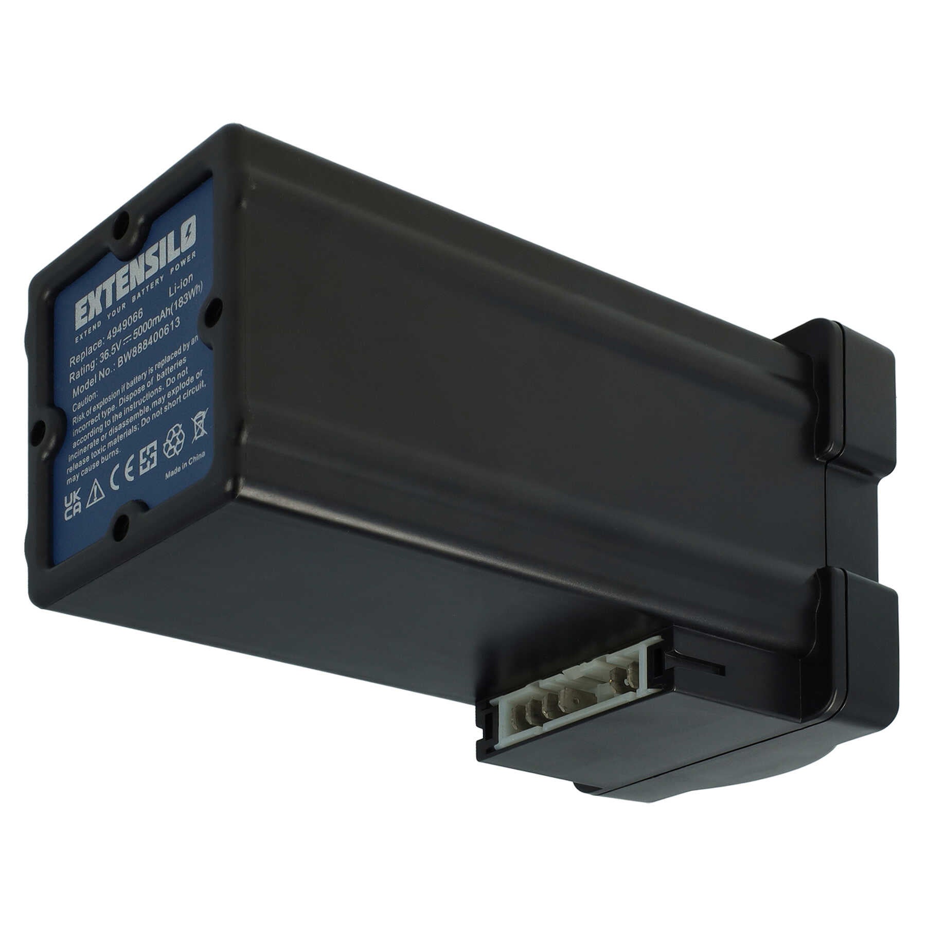 EXTENSILO Batterie compatible avec Wolf Garten Hybrid Power 37, 40 tondeuse (5000mAh, 36,5V, Li-ion) - 5