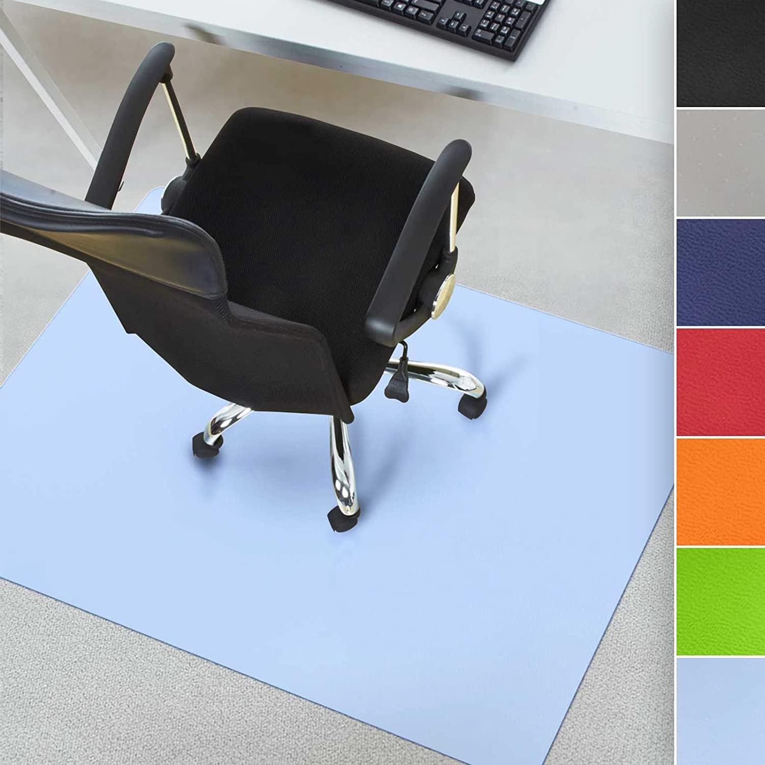 Tapis De Sol Pour Chaise De Bureau - PVC 2 Mm Antidérapant, Rond Diamètre 120 Cm - Protège Parquet & Carrelage