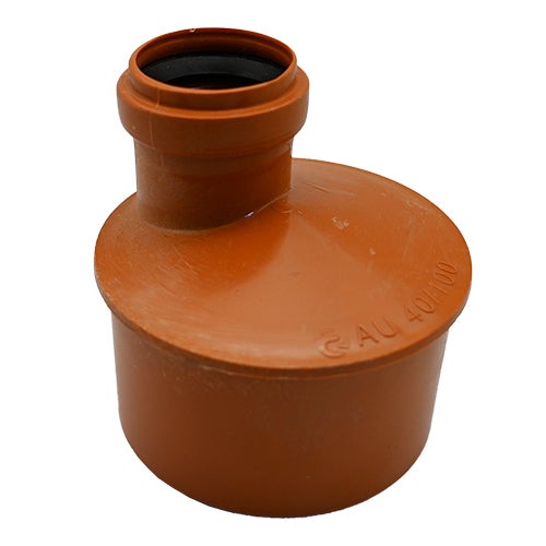 Curva A 45° In PVC Colore Arancio RAL 8023, Diametro 100 Mm, Per Tubazioni E Impianti Di Scarico - Raccordo Ad Innesto