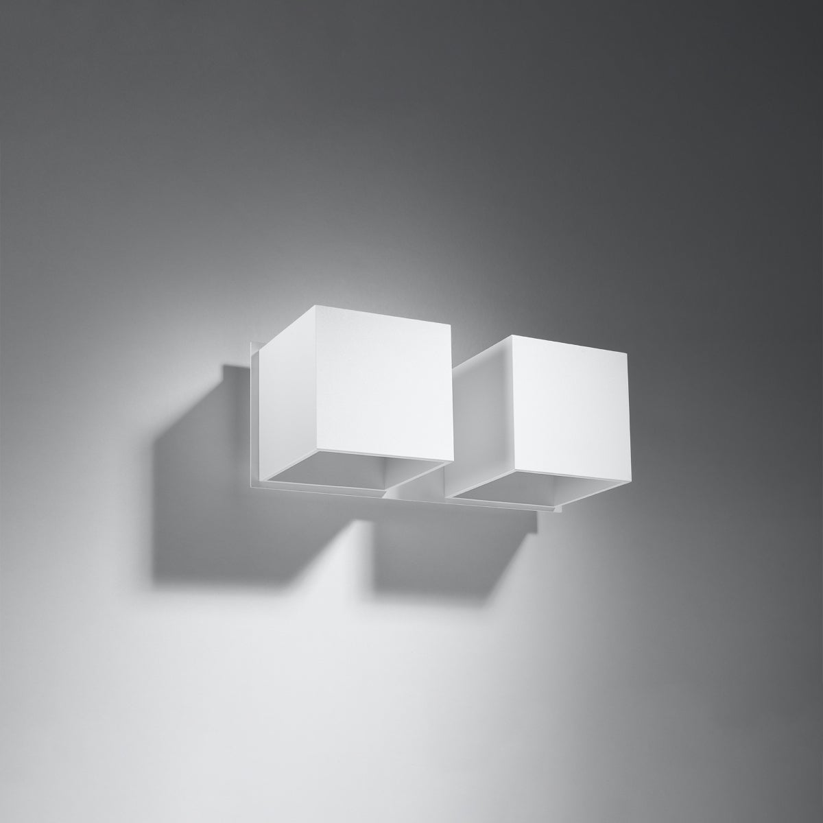Kinkiet QUADX 2 biały LED 4000K - 26x12x11cm Sollux