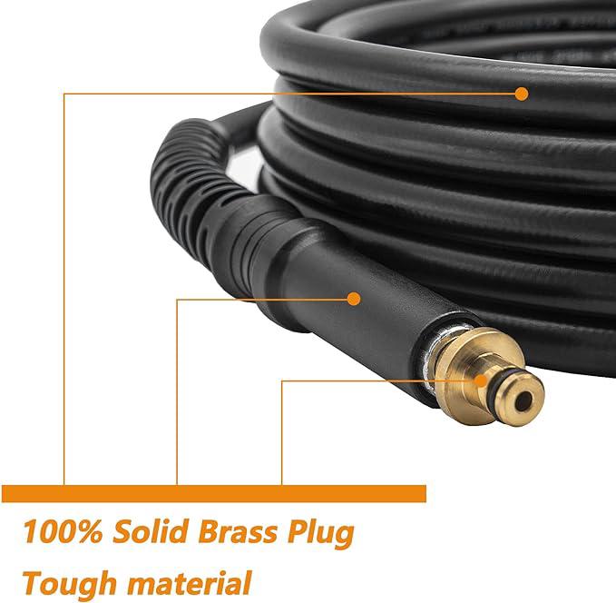Tuyau haute pression de rechange de 6 m,raccord 10 mm x M22,raccord de tuyau pour le nettoyeur haute pression Kärcher K2 (ancien modèle). - 2