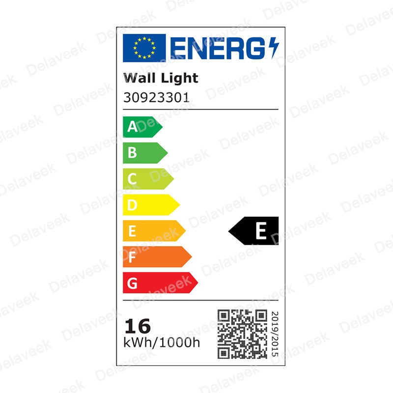 GOECO Applique murale LED d'intérieur, 16W Applique murale moderne en acrylique, Applique murale noire d'intérieur pour le salon, Blanc chaud 3000K - 10