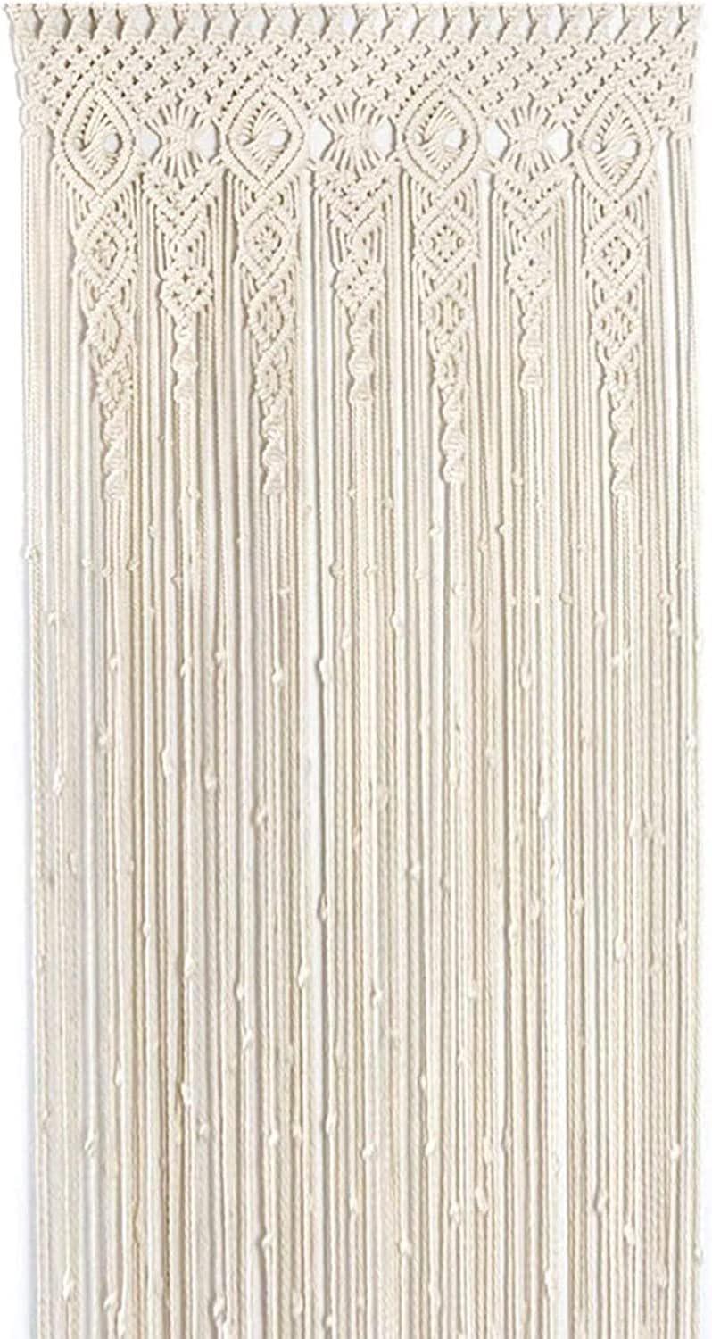 Tende bohémien in macramè per finestre, 78,7 cm di larghezza x 99 cm di lunghezza