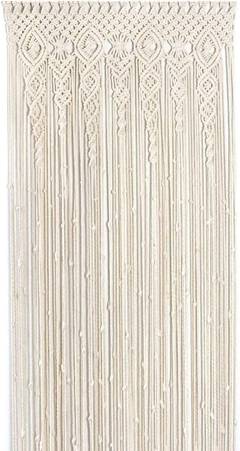 Tende bohémien in macramè per finestre, 78,7 cm di larghezza x 99 cm di lunghezza Tende bohémien in macramè per finestre, 78,7 cm di larghezza x 99 cm di lunghezza