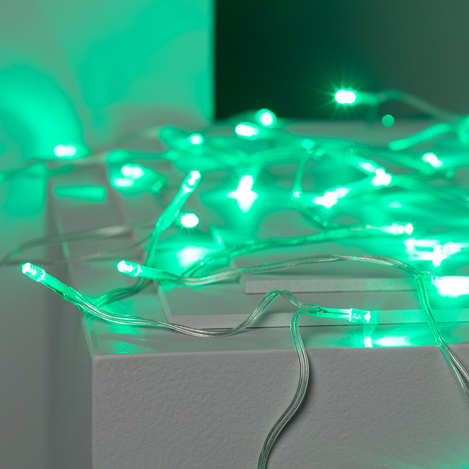 Guirlande LED Extérieure à Piles 5m Vert | Idéal pour Noël - 5