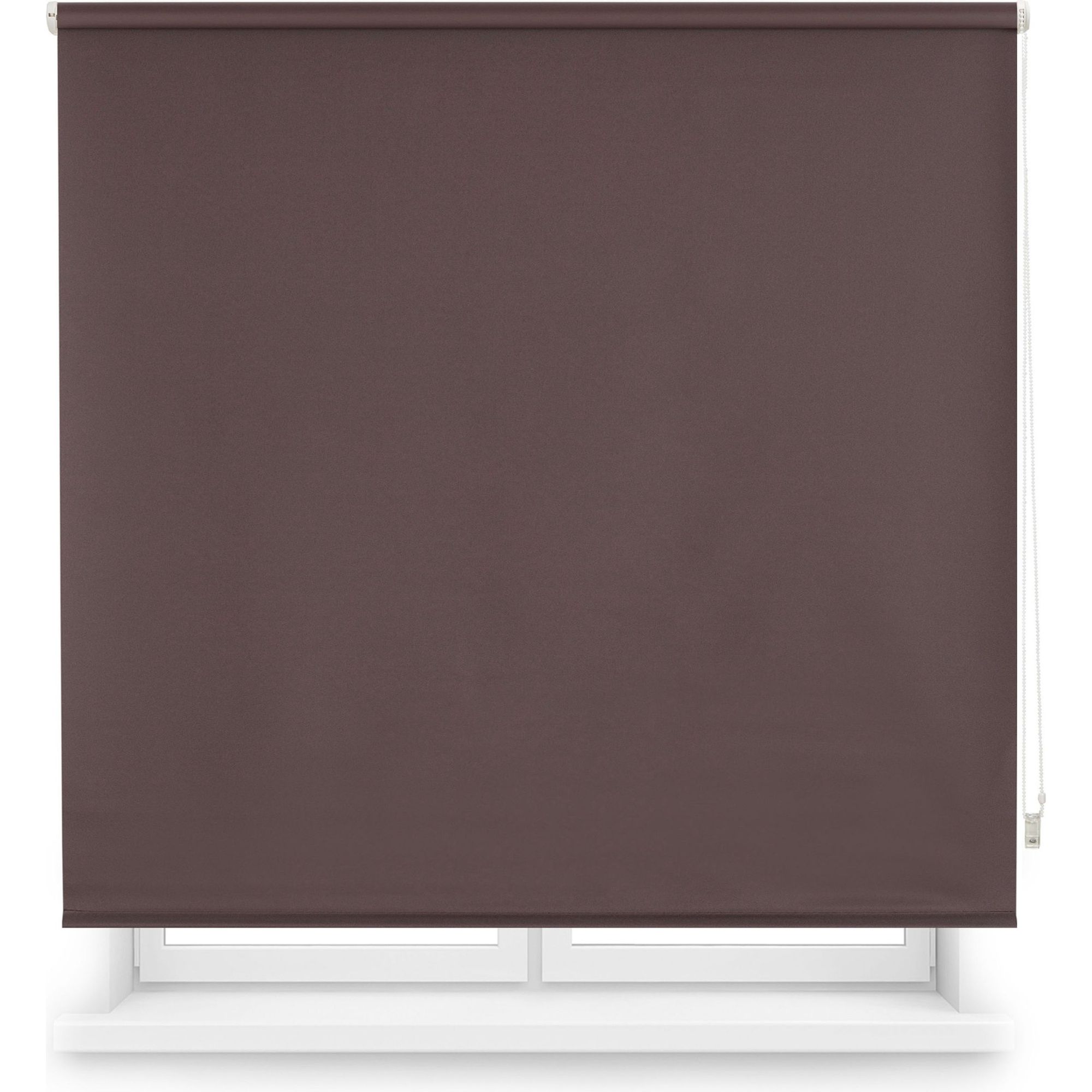 Estor enrollable opaco a medida - estor opaco tamaño 170x175 - estor enrollable color marrón oscuro | blindecor