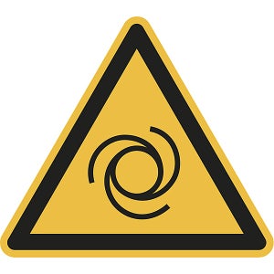 SEGNALE DI PERICOLO SERVOSCALA IN MOVIMENTO SEGNALETICA SICUREZZA