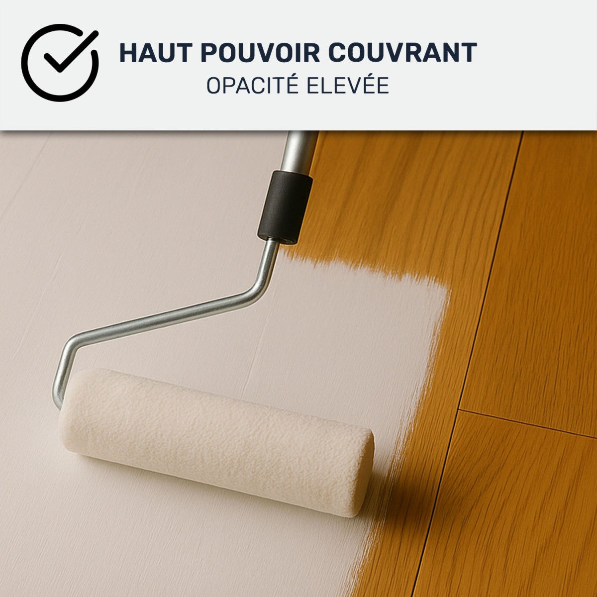 Peinture parquet bois, peint, stratifié, vernis : ARCADÉCO PARQUET Ivoire Clair - RAL 1015 - 4 kg - ARCANE INDUSTRIES - 4