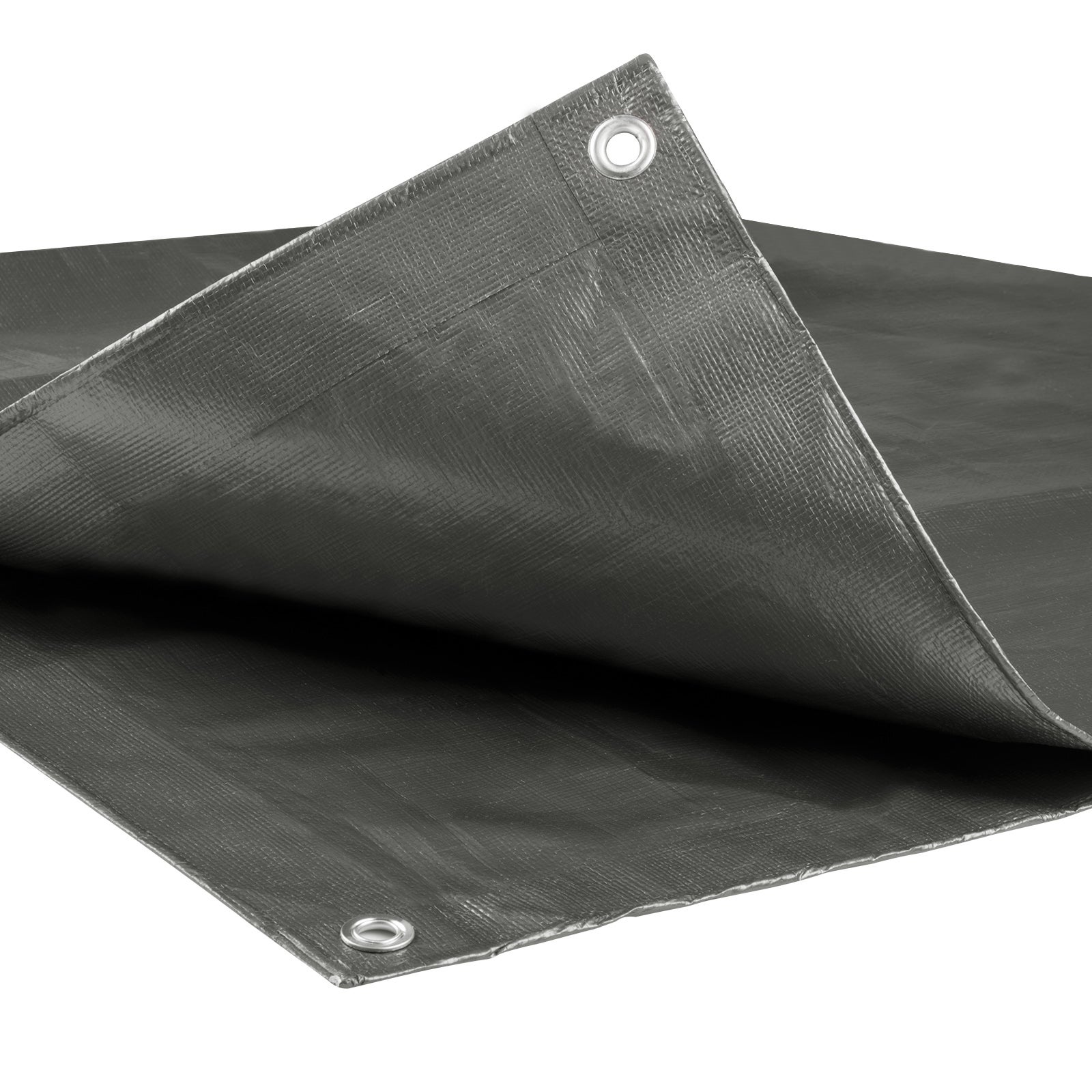 WOLTU Bâche de protection en polyéthylène. Bâche d’extérieur. Couverture de bateau.280g/m2. 4x6 m. Gris - 3