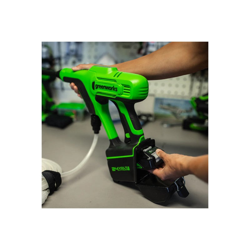 Nettoyeur hauteur pression 24V GREENWORKS - 24 bars - Sans batterie ni chargeur - G24PW - 2