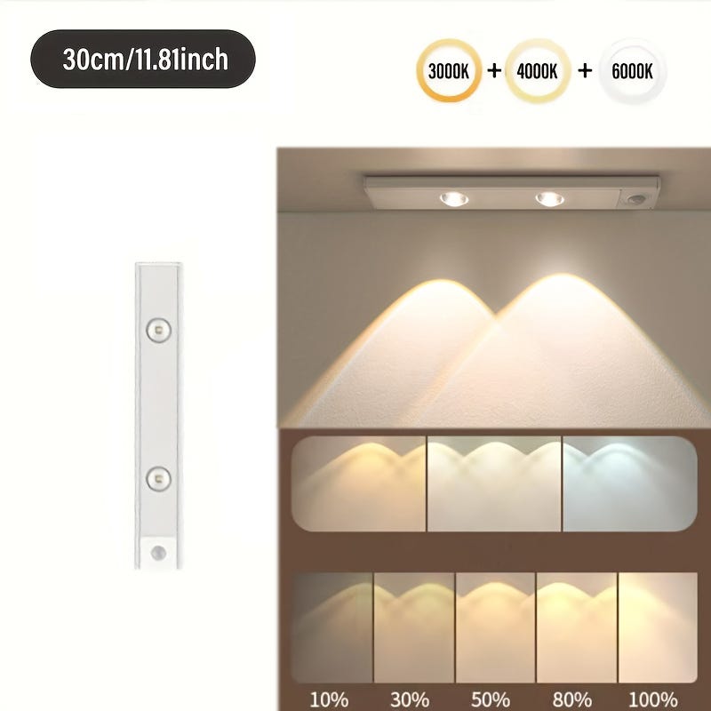 Confezione Da 6 Luci Con Sensore Di Movimento, Luce Notturna A LED Alimentata A Batteria Luci Per Scale Luci Da Parete Per Corridoio Cucina 90530555 Confezione Da 6 Luci Con Sensore Di Movimento, Luce Notturna A LED Alimentata A Batteria Luci Per Scale Luci Da Parete Per Corridoio Cucina 90530555