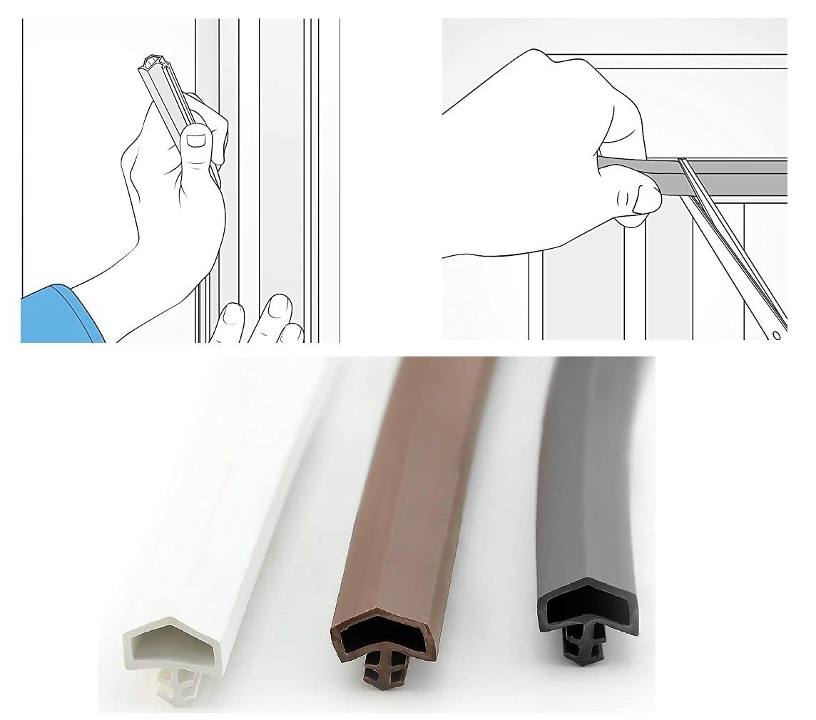 Striscia Guarnizione Porta Striscia Gomma Gomma Bordo - Foto 6