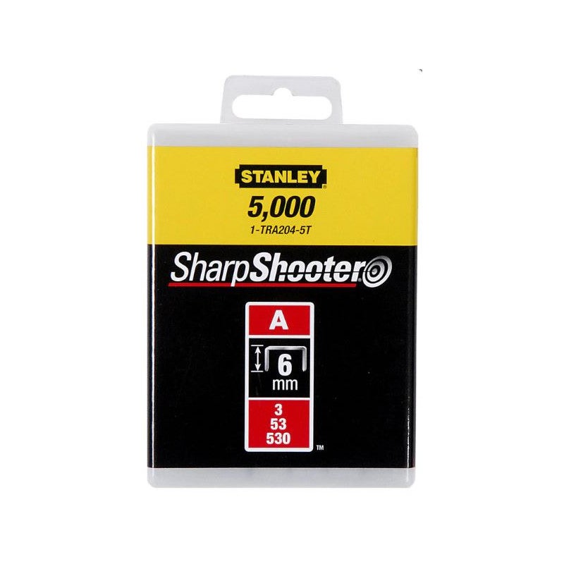 Zszywki Stanley Typ A 10 mm Ocynkowane 5000 sztuk