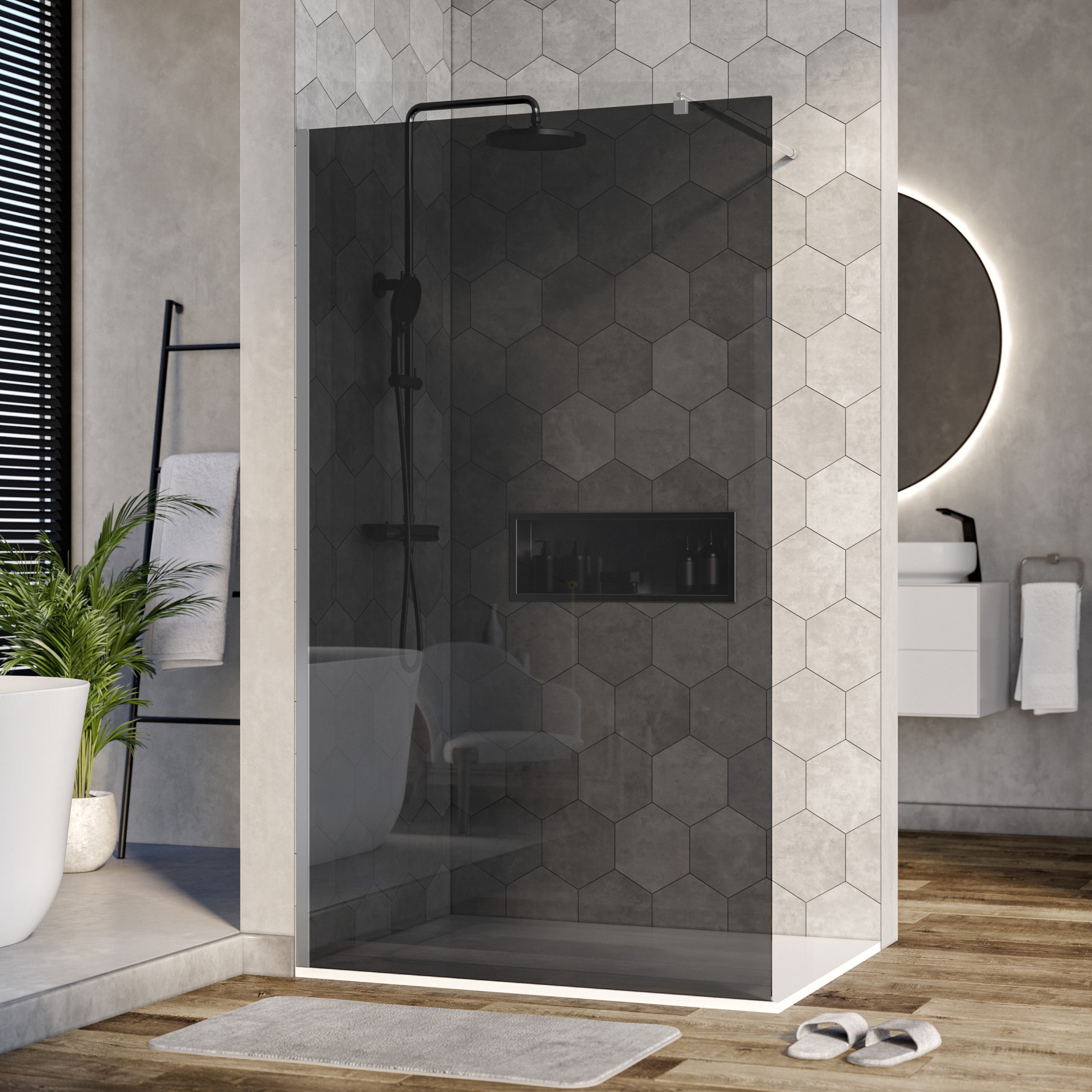 Paroi De Douche Fumé