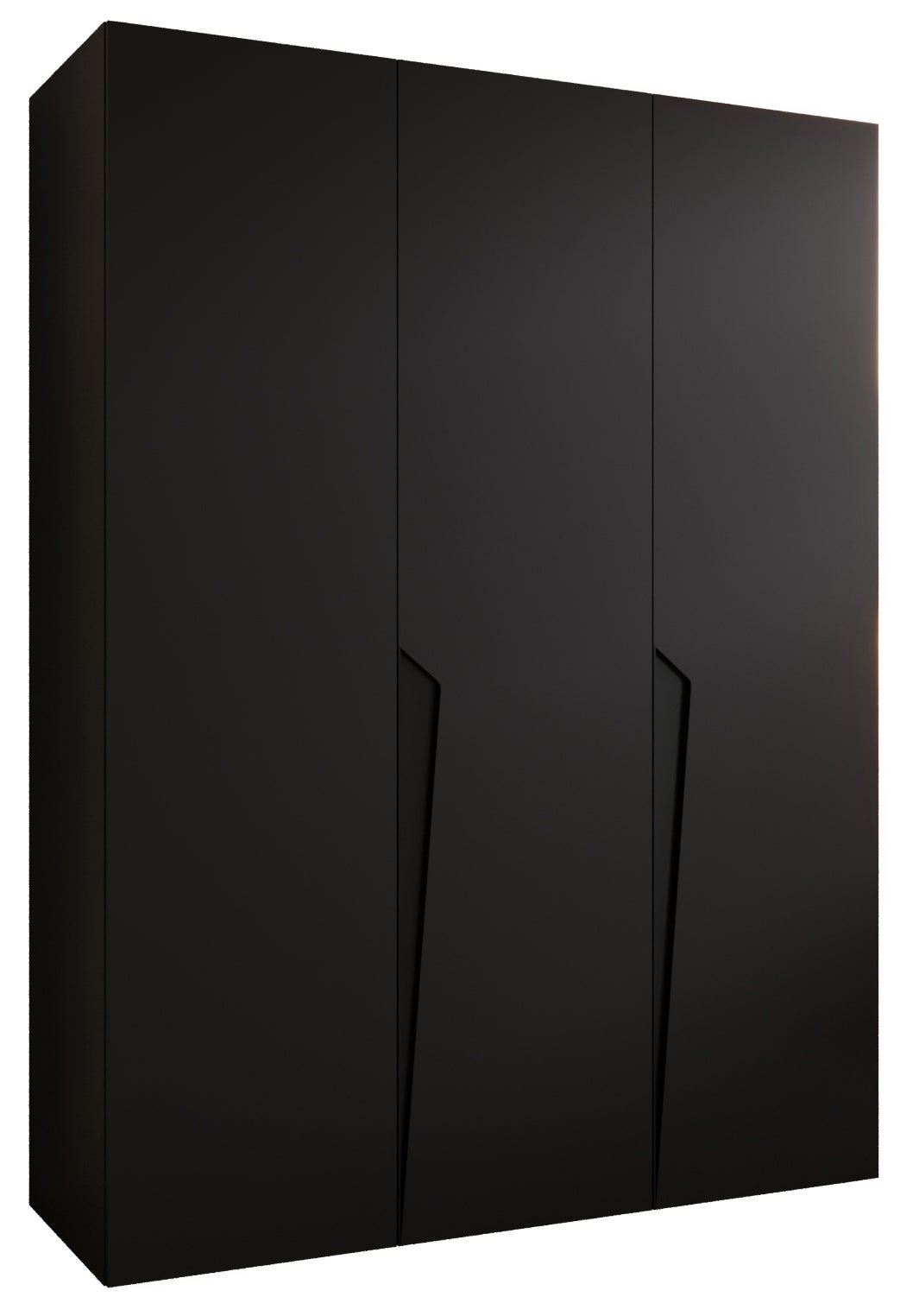 Szafa uchylna otwierana Piano 1 150 x 52 x 202 cm czarny + u. czarny