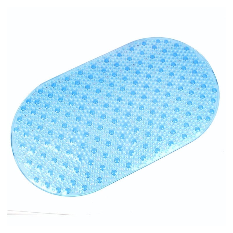 Mata łazienkowa antypoślizgowa z jasnym wzorem 39x69 niebieska