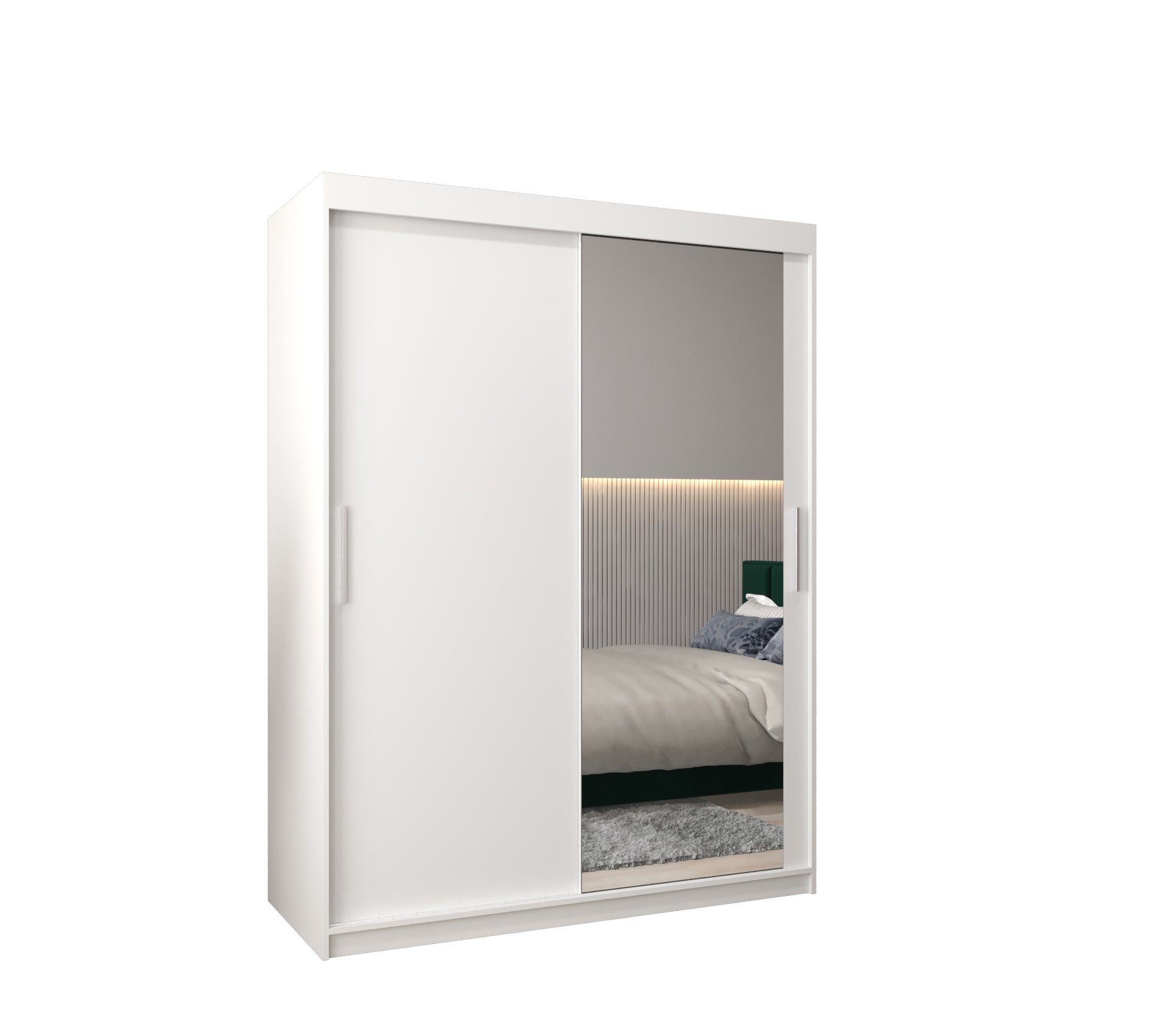 Szafa przesuwna garderoba TOKYO 2 150 x 62 x 200 cm Biały - Abiks Meble
