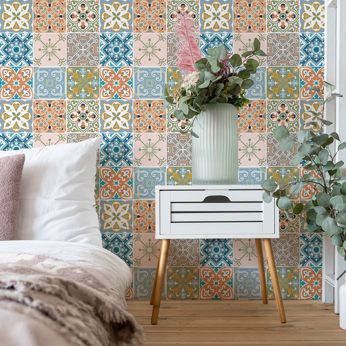 9 adesivi piastrelle azulejos vicito - Sticker adesivo - adesivi murali - 9stickers10x10cm - 5