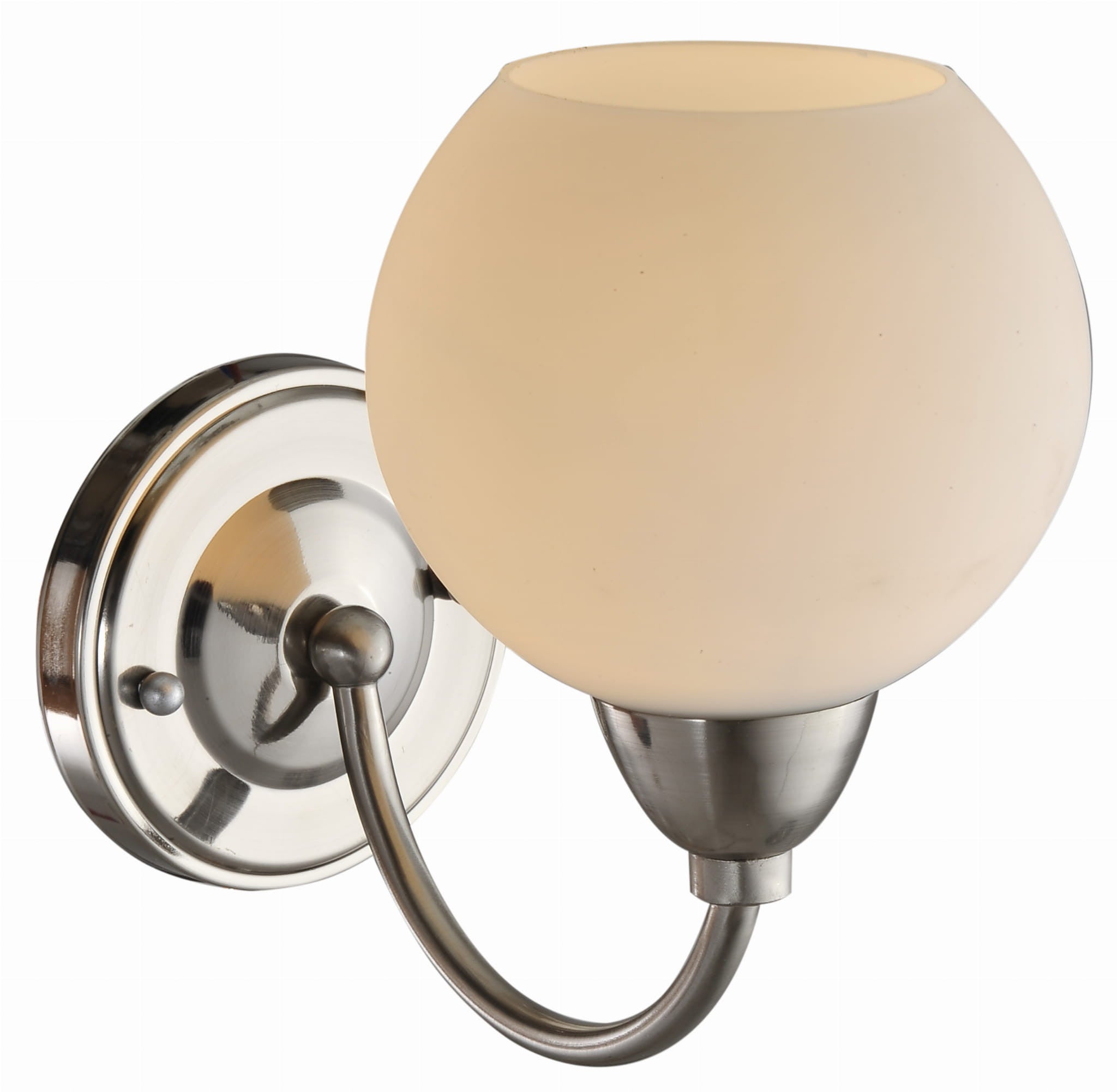 Kinkiet ścienny Tobago chromowany biały 1xE27x60W wym: 20 x 23 x 13 cm szkło IP20 Candellux