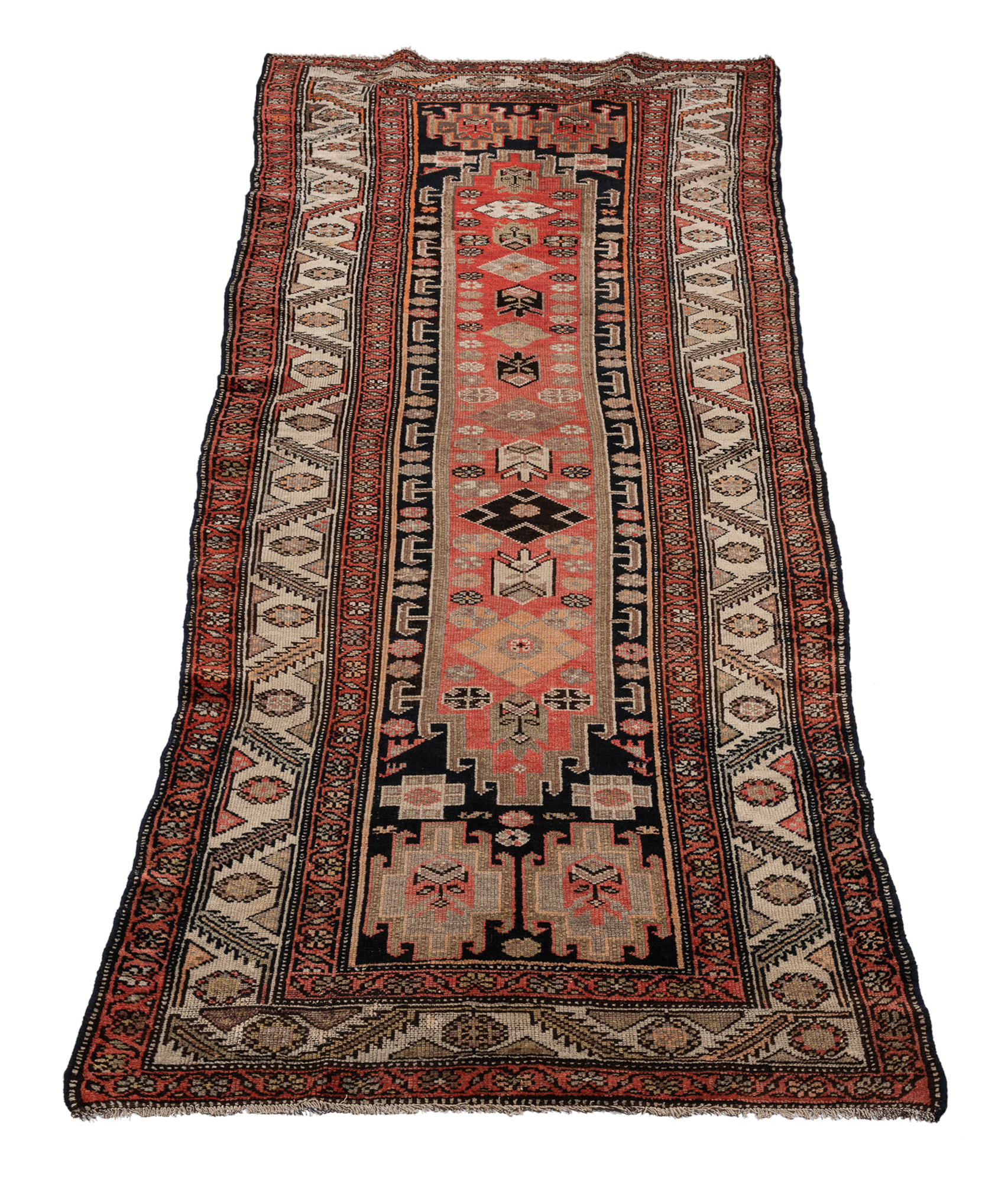 Alfombra oriental hecha a mano original, medida: 290x115 cm con certificado de autenticidad