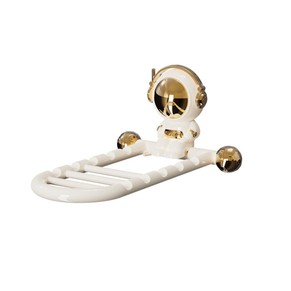 Składany pod kątem 90° wieszak ścienny bez perforacji, idealny do suszenia ubrań, małych składanych wieszaków i wyposażenia akademika.