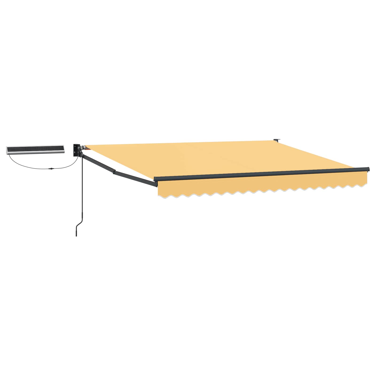 Store banne électrique solaire sable pour la terrasse, 3,5 × 2,5 m ...