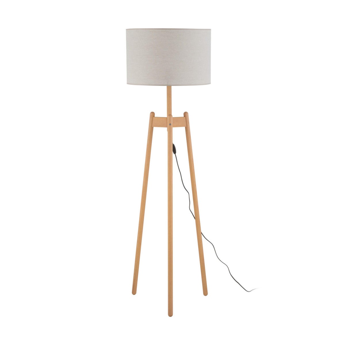 Lampa podłogowa stojąca Perez brązowo-beżowa 1xE27x15W wym: 168 x 50 x 50 cm metal TK Lighting