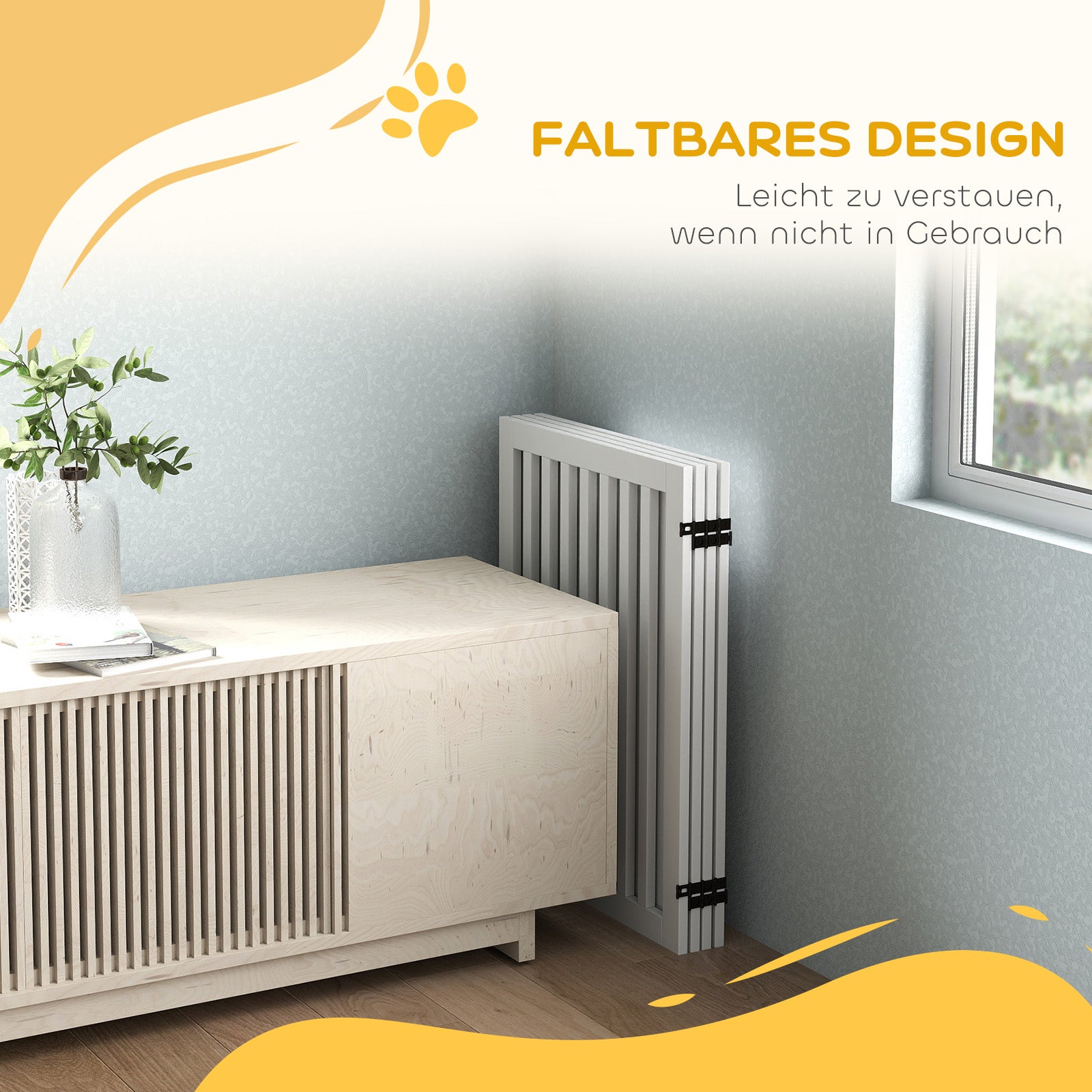 Barrière pour animaux et d'escalier et de sécurité en lot de 4 pliable ...