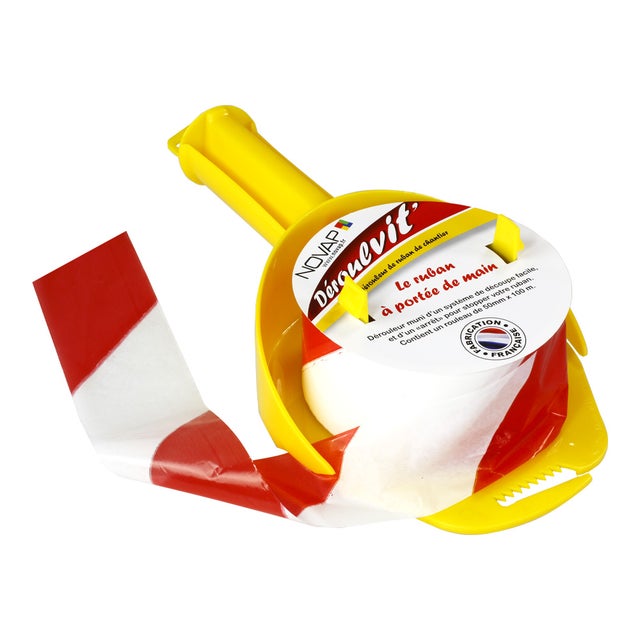 Enrouleur de ruban 50mmx100m Jaune-Déroulvit' - 3047042