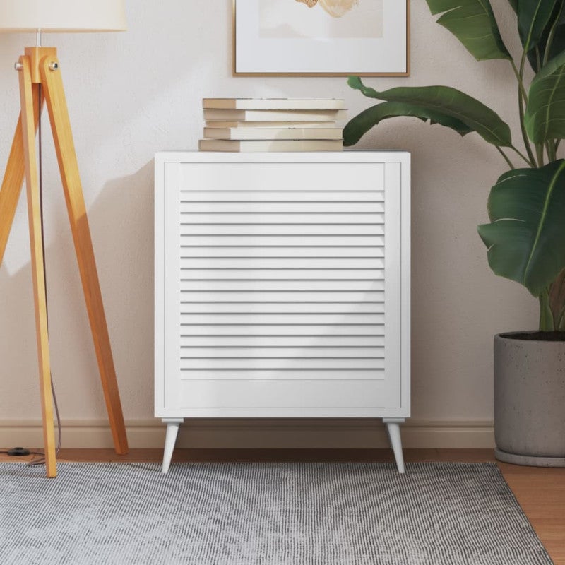 Vidaxl puerta de rio de lamas madera pino blanco 61,5x59,4 cm