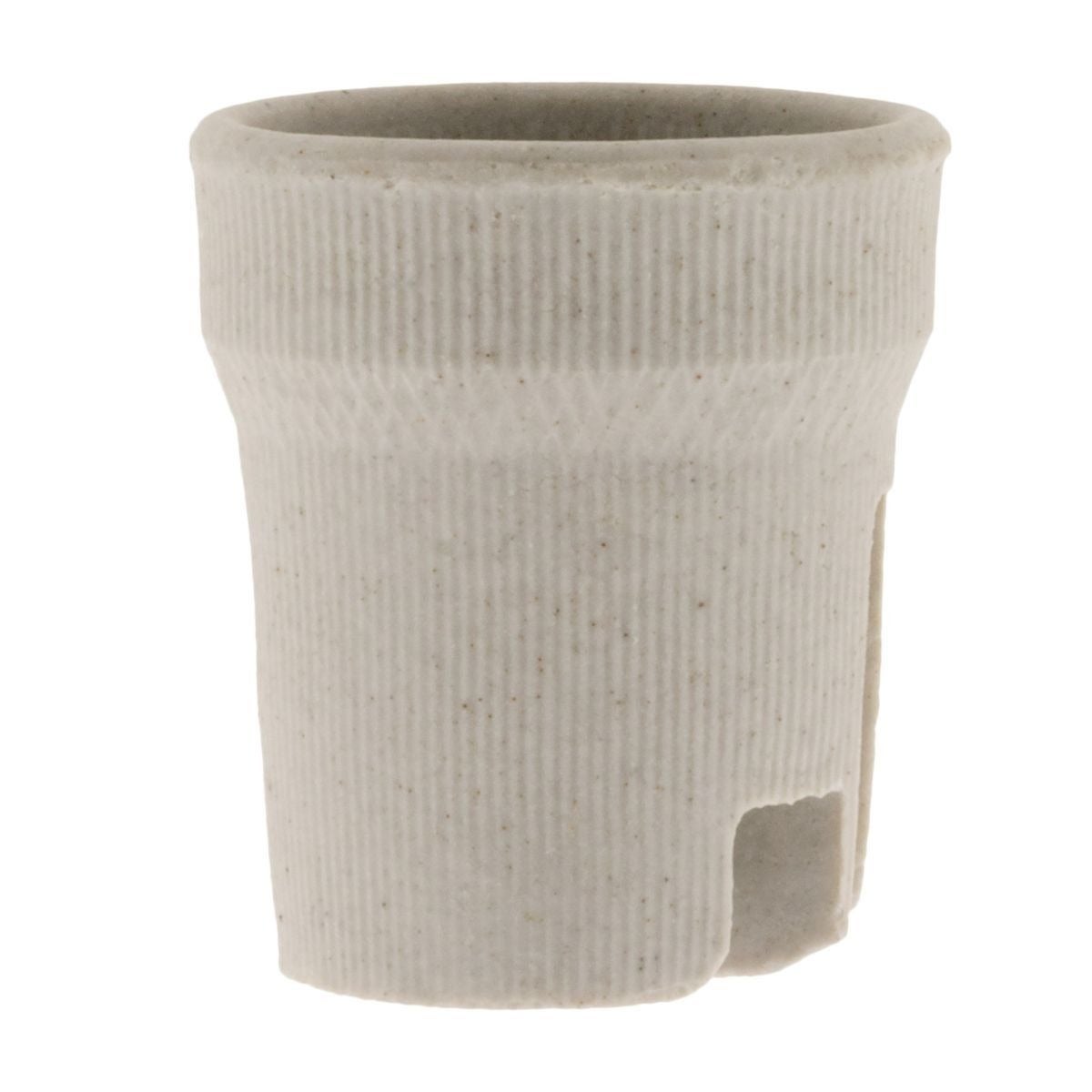 Douille E27 porcelaine à vis - Blanc - Zenitech - 2