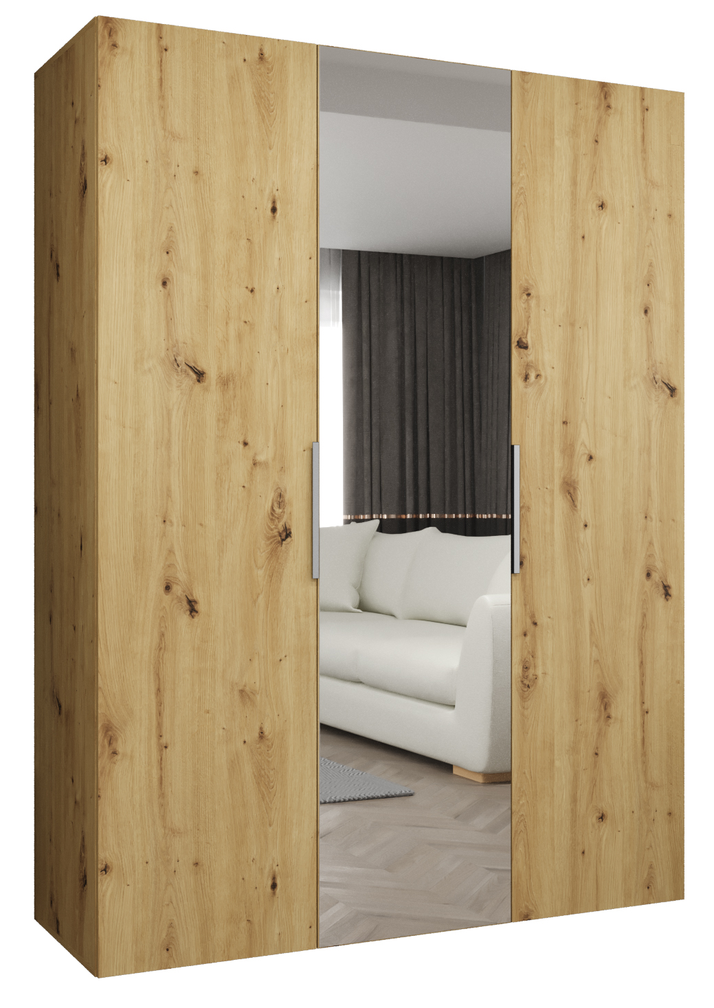 Szafa uchylna otwierana Marbella 2 150 x 52 x 202 cm artisan + u. kaszmir Abiks Meble