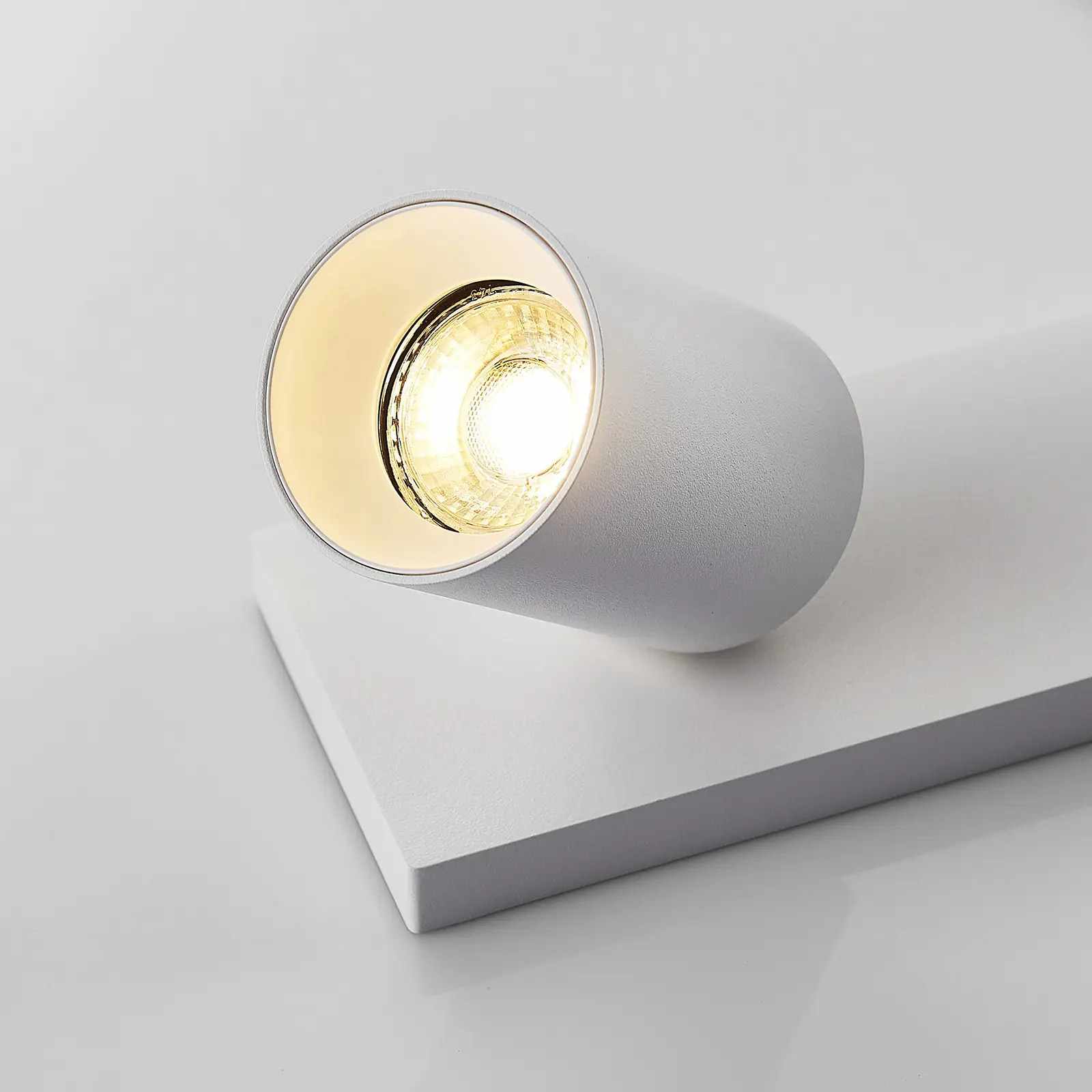 Plafonnier rectangulaire à LED 2 spots plafonniers réglables miroir mural magasin cuisine bureau 230V blanc - 7