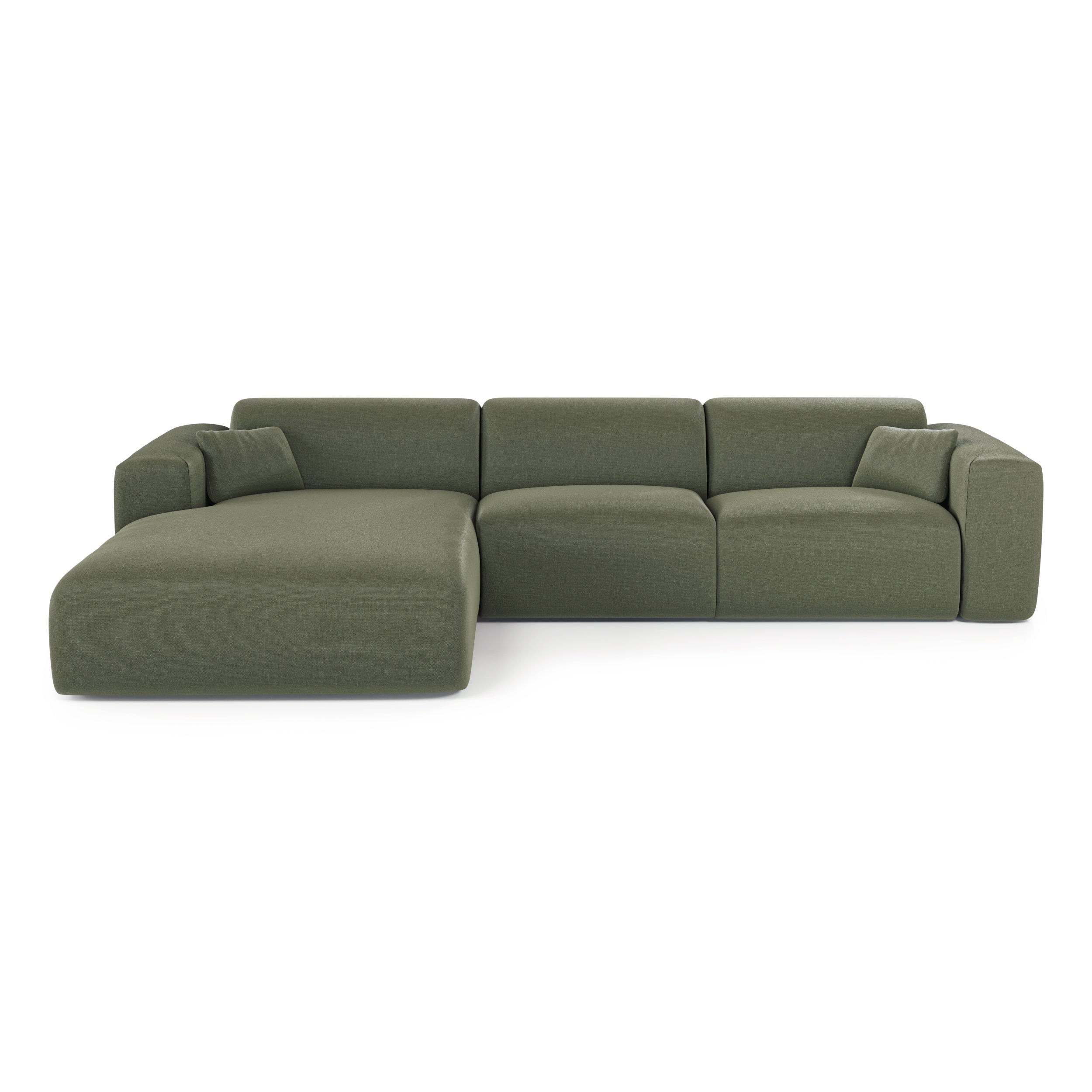 Canapé angle gauche convertible express matelas Dunlopillo 140cm MYRA ...