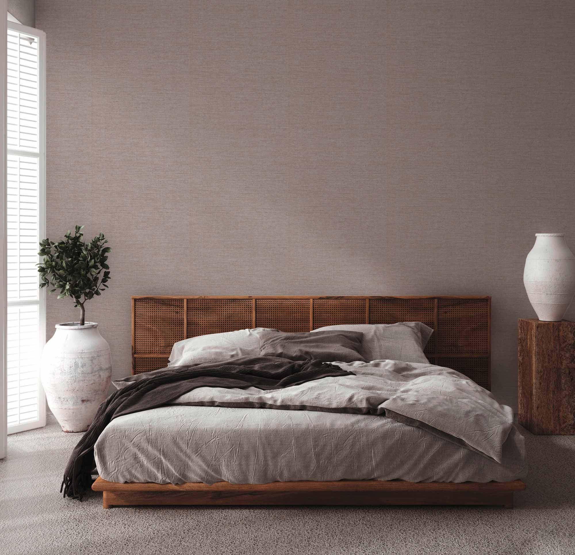 Tapeta malowany efekt taupe - 53 cm x 10.05 m - LIVINGWALLS - 6
