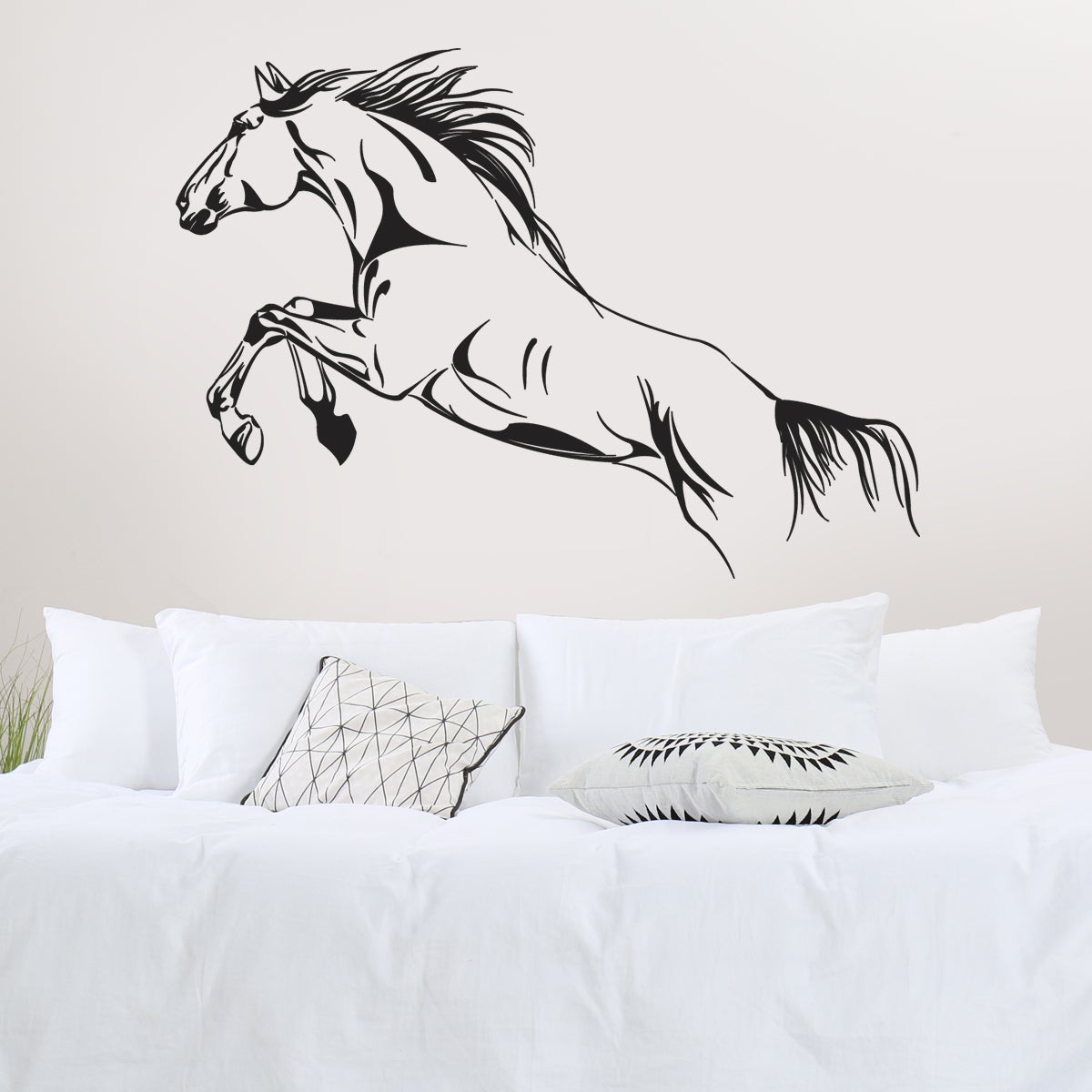 Sticker Mural Cheval Portrait Classique main image 0