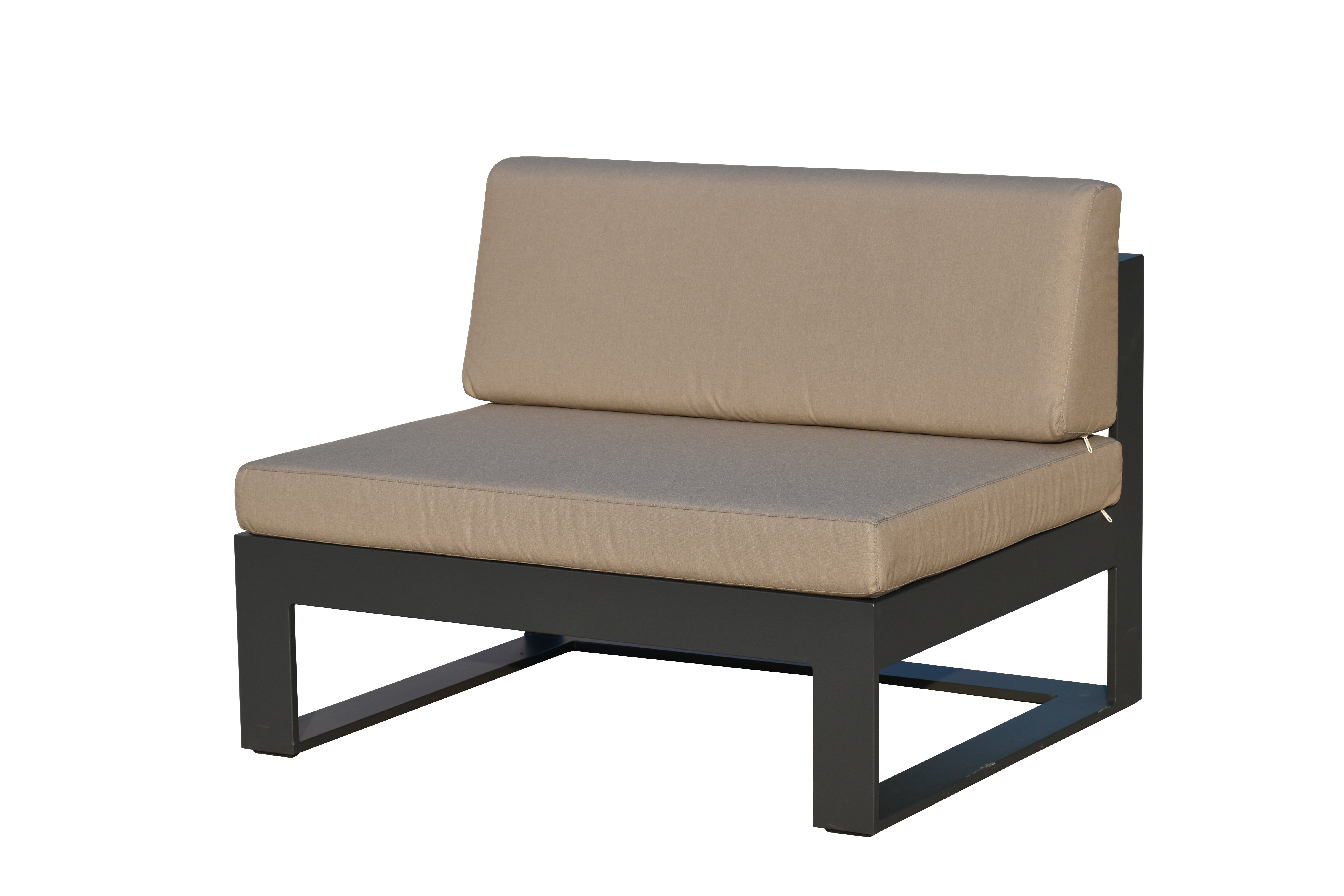 Salon de jardin haut de gamme gris foncé 6 places ST TROPEZ | Leroy Merlin