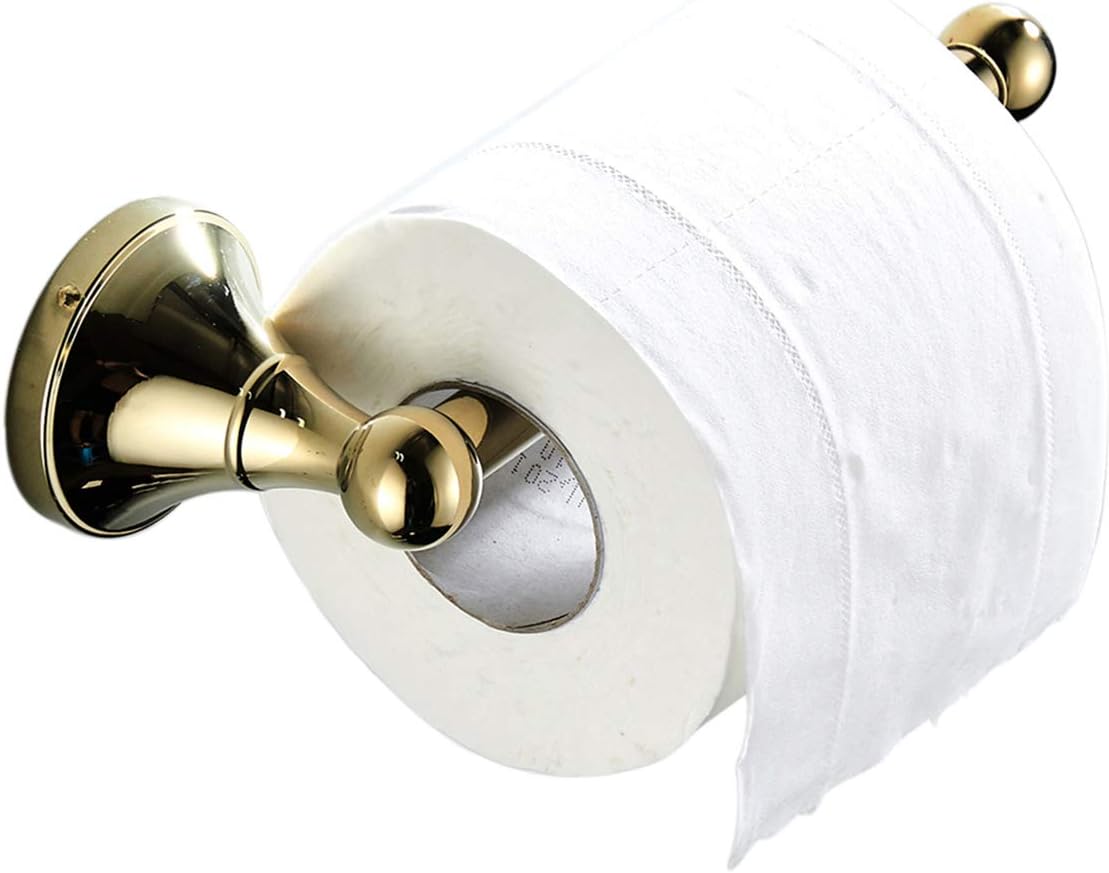 Uchwyt na papier toaletowy, uchwyt na papier kuchenny, mosiężny uchwyt łazienkowy