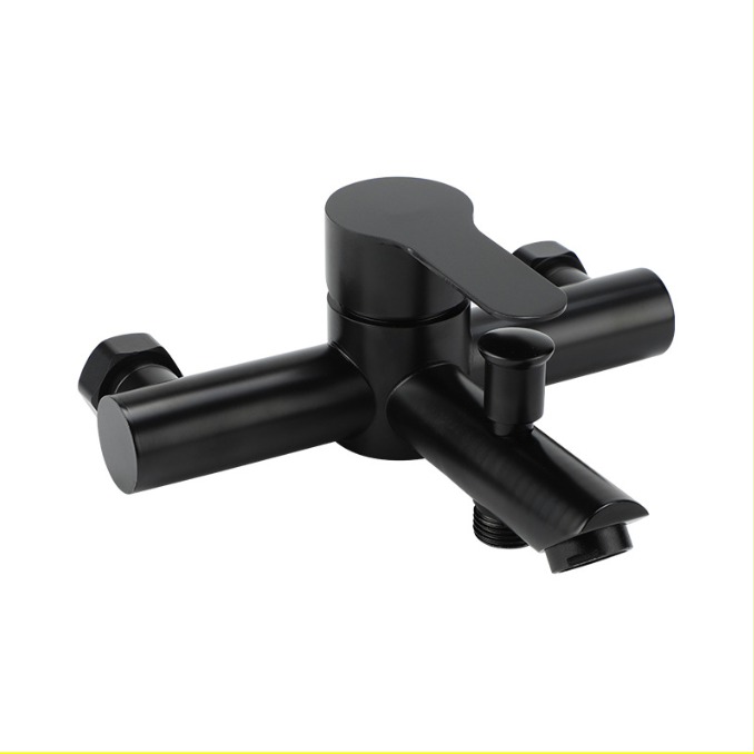 Czarna bateria ze stali nierdzewnej Bateria wannowa Bateria prysznicowa