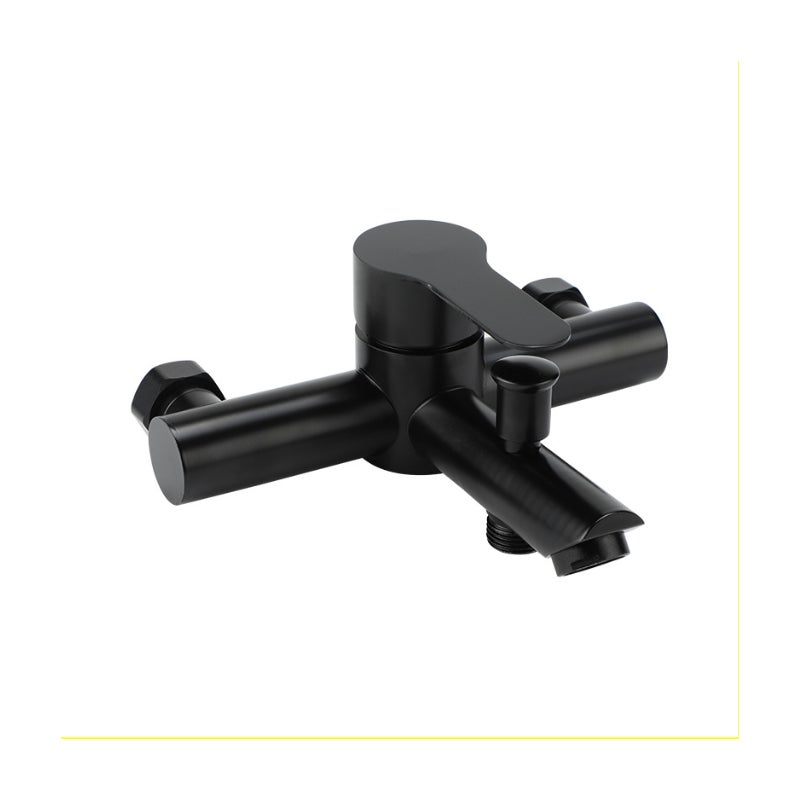 Czarna bateria ze stali nierdzewnej Bateria wannowa Bateria prysznicowa