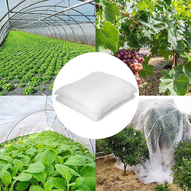 Filet De Protection Anti-Insectes Maille Fine 6x2.5M Pour Jardin Serre Plantes Fruits Fleurs
