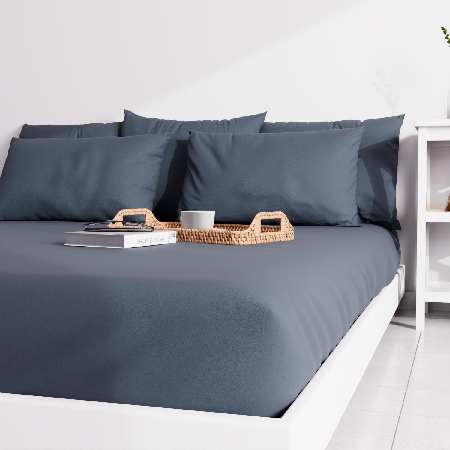 Home Linge Passion - Lenzuolo Con Angoli In 100% Cotone, 57 Fili/cm², Colore Marrone, Misura 140x190 Cm. Morbido, Traspirante, Facile Da Lavare A 40° E In Asciugatrice.