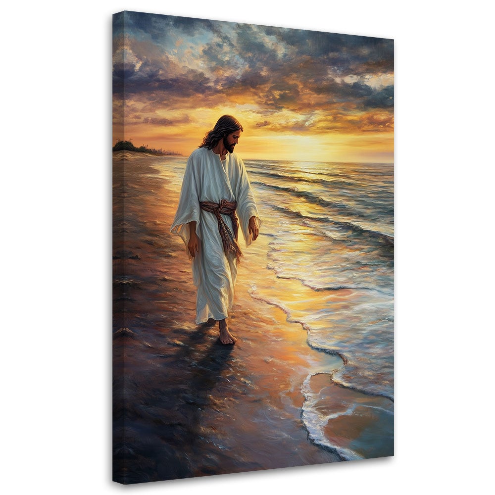 Obraz religijny, Jezus Chrystus idący po wodzie 60x90
