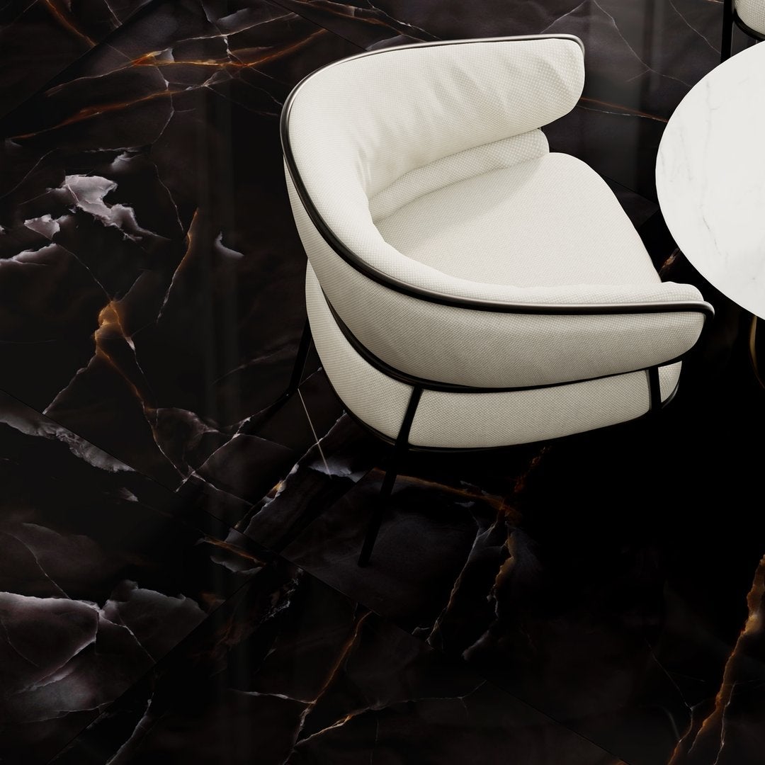 Charme Nero - Marmo Onice Lucido - Piastrelle 60x120 cm 10 mm - MAO 5003 60x120 GLOSSY 10 mm - 4