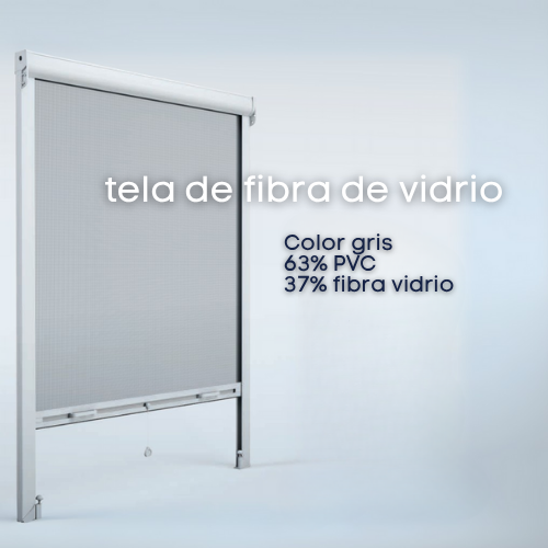 Mosquitera enrollable vertical 160x120 recortable blanco - 6