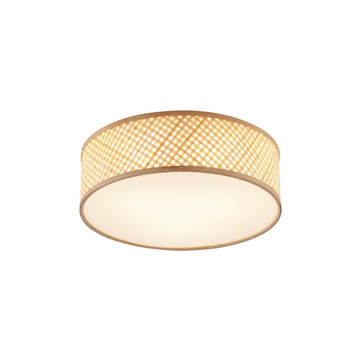 Orientalna bambusowa lampa sufitowa naturalna 40cm - Tremmo