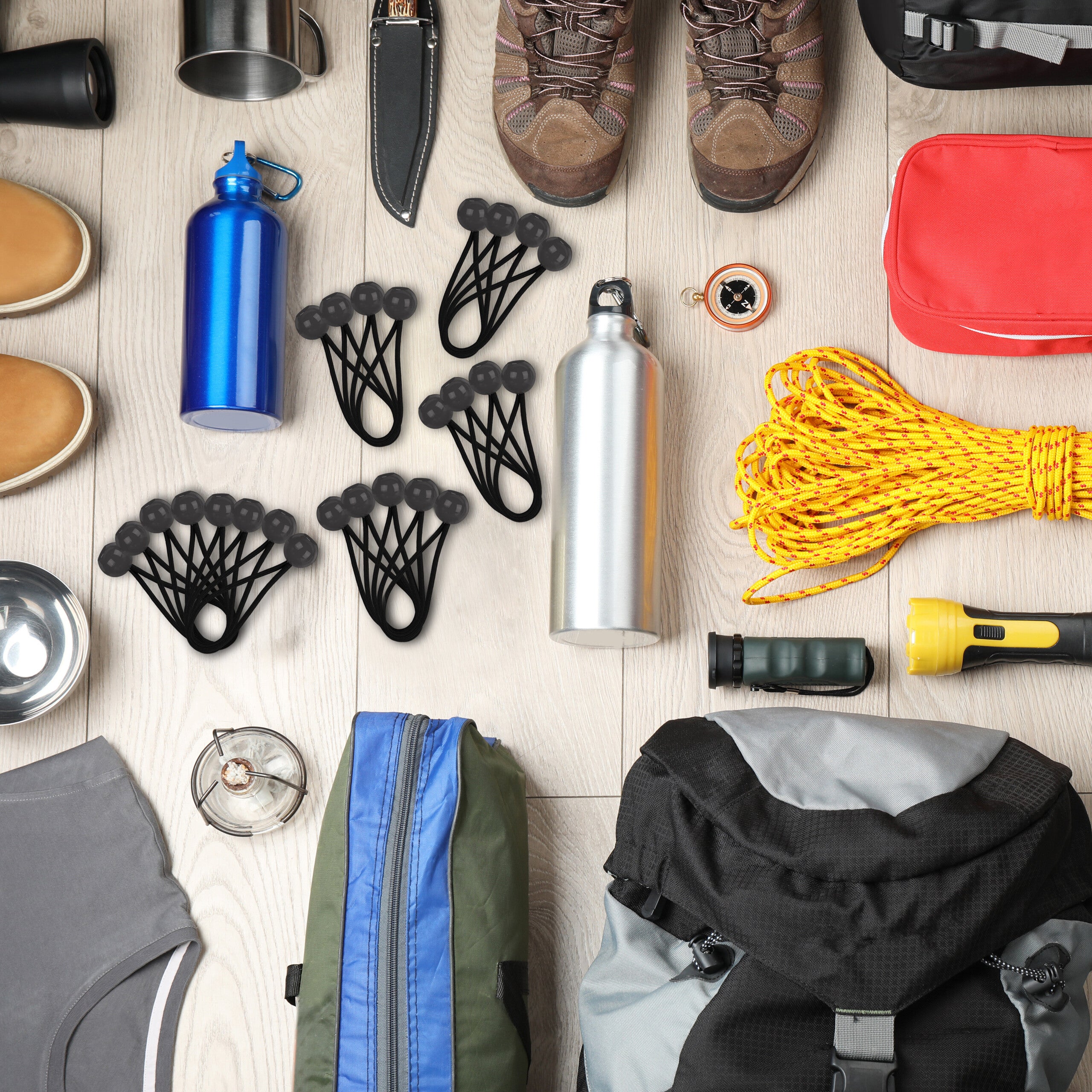 Corde Elastiche Per Teloni 60 Pezzi - Con Palline In Plastica | 4mm, Allungabili Fino A 20cm - Foto 6