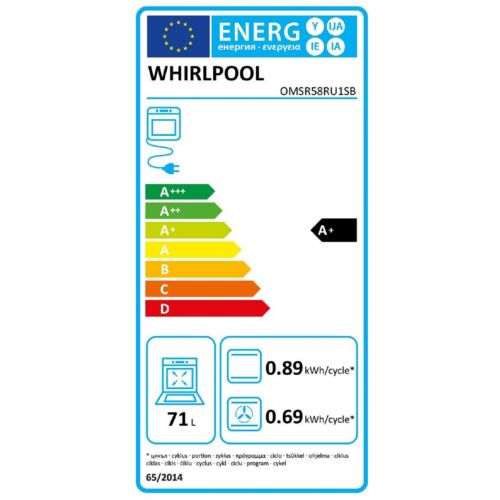 Four encastrable fonction vapeur WHIRLPOOL OMSR58RU1SB Steam+ - 10