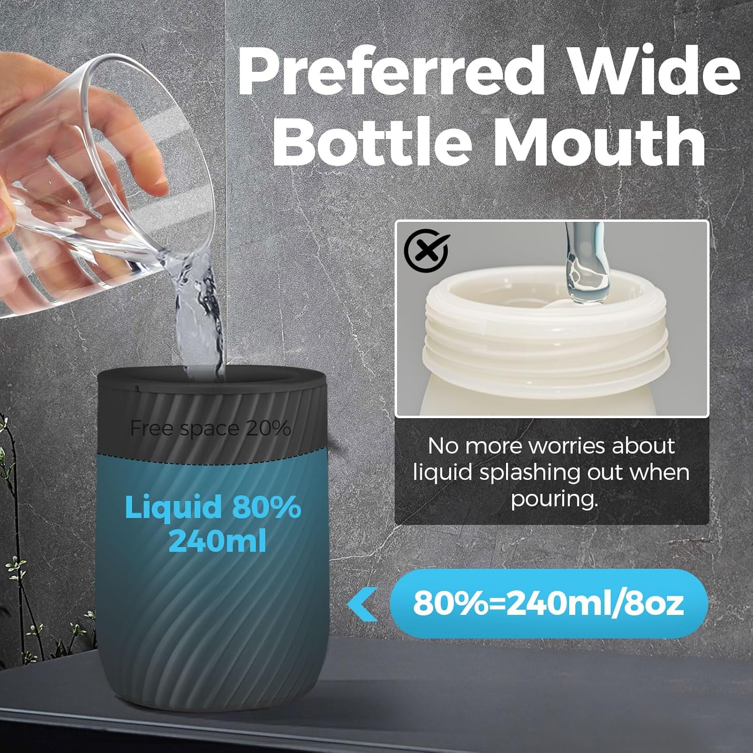 Distributore automatico di sapone 300 ml, distributore di sapone elettrico, sensore touchless, con ricarica USB, nero - 3